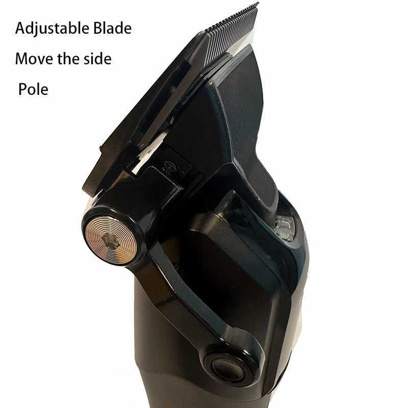 Kemei New Barber Professional Barber Hair Clipper Mens Adjustable Large Capacity Hair Clipper KM-1858 W240824