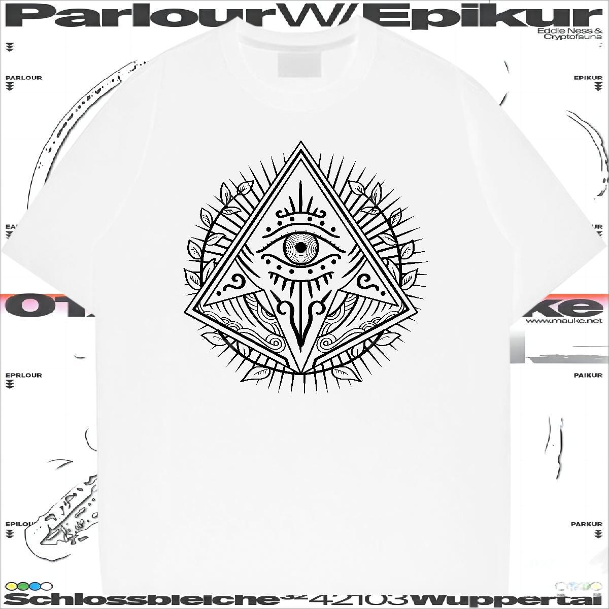 Designer T Shirts Men 230g Cotton eye of the devil Street Custom Anime Short Sleeve Soft Mens Tshirts New Tops