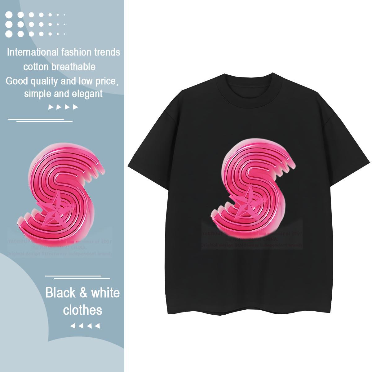 Designer Woman Tshirt 100% Cotton 230g letter Spring Summer T Shirts Women Comfortable DIY Logo Clothes Shirt