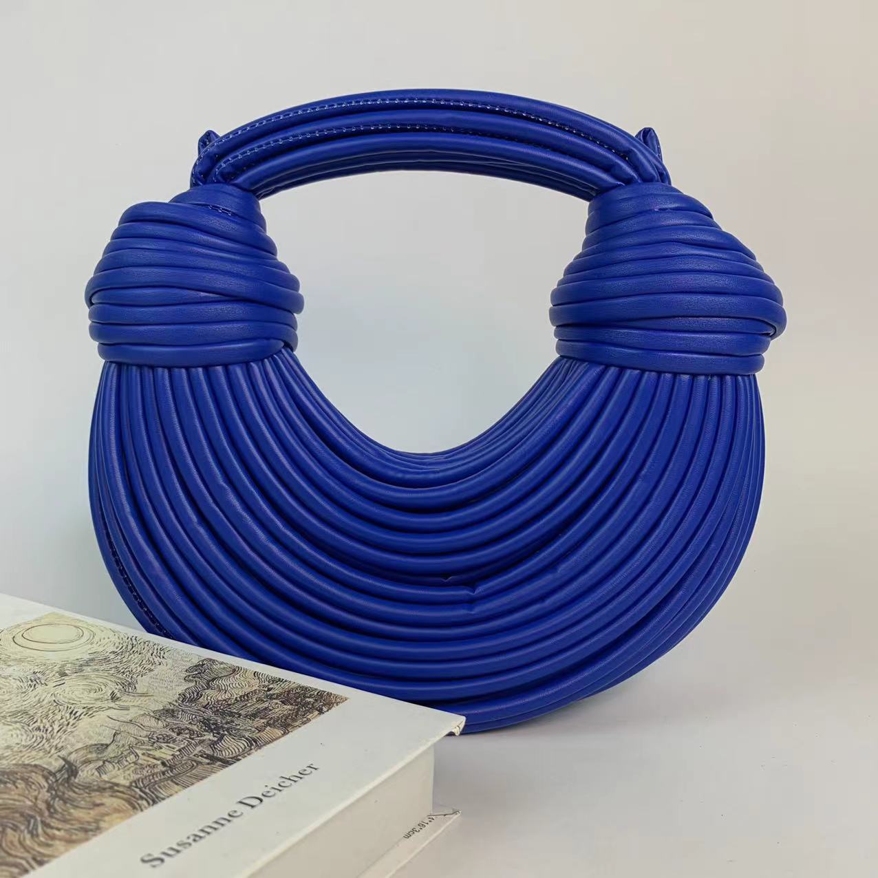 Handbags For Women New Gold Brand Handwoven Noodle Bags Rope Knotted Pulled Hobo Evening Clutch Chic