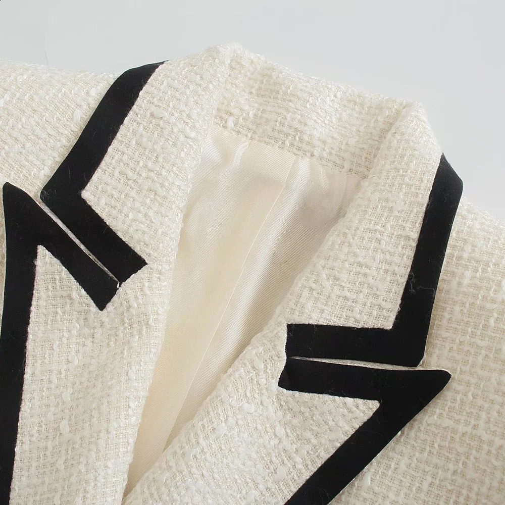 Womens High quality Fashion Double breasted Casual Blazer 240826