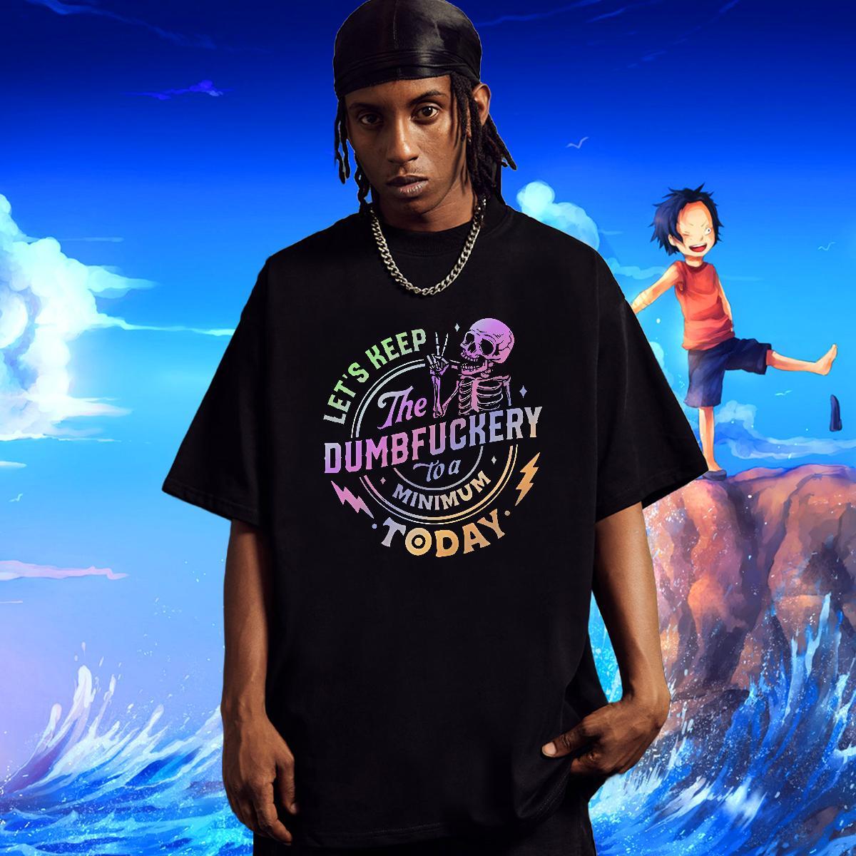 Brand T-Shirts 100% Cotton 230g skull High Street Hip Hop DIY Printed O-Neck Short Sleeve Men Tees Designer Tees Shirts