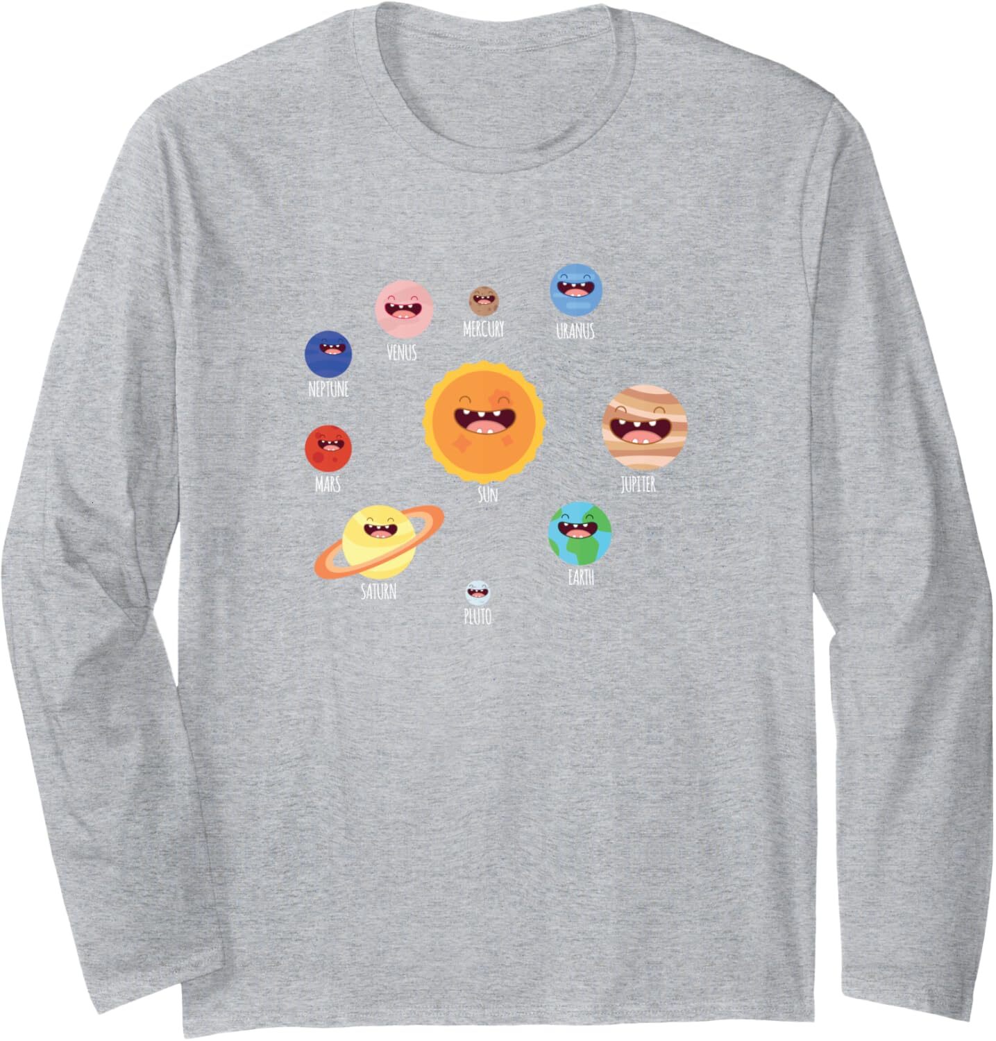 Long Sleeve Shirts for Men sweatshirt Cute Solar System Awesome Gift For Space Geeks Long Sleeve Tee Streetwear Casual tops clothes