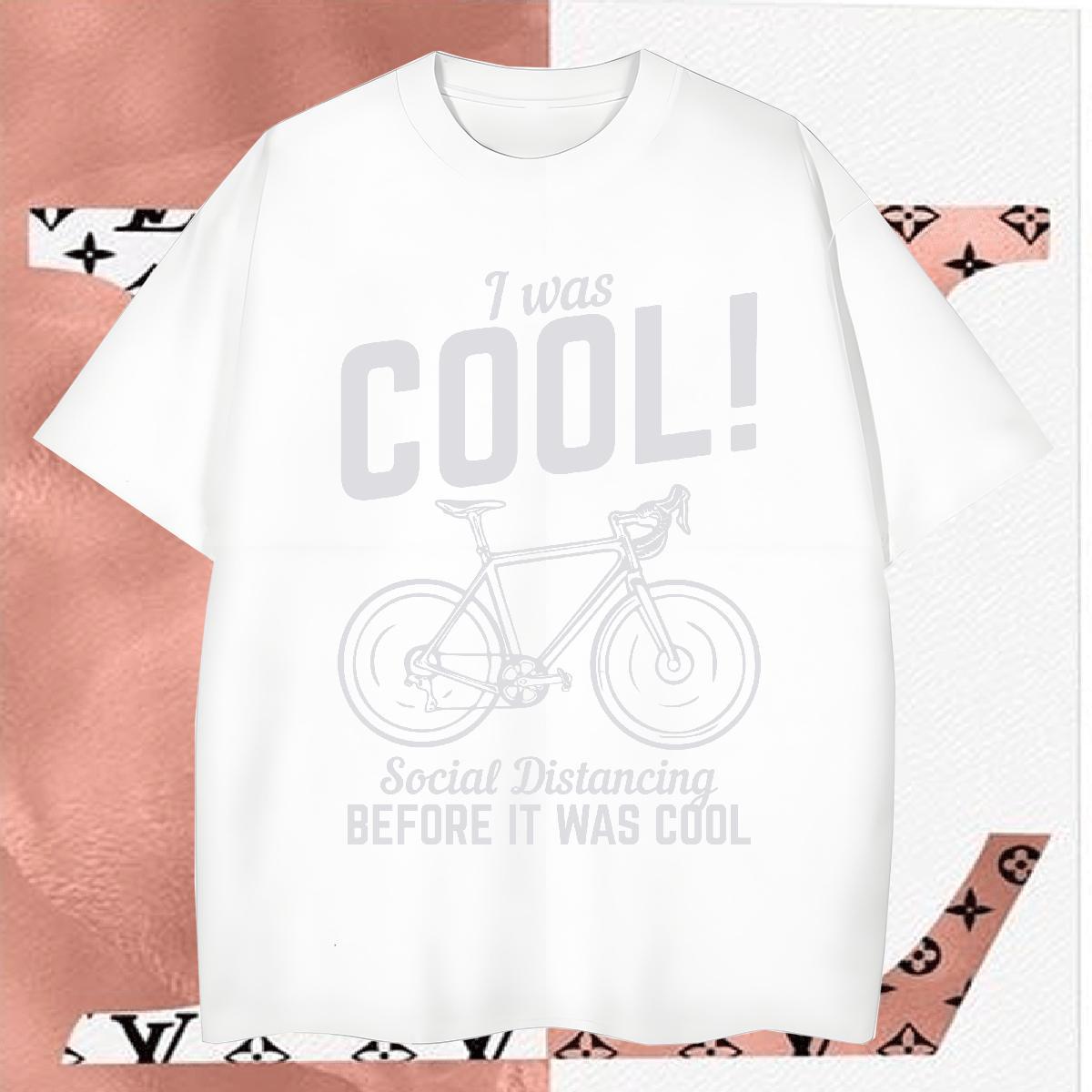 Free Shipping T-Shirts for Men 230g Pure Cotton bicycle Hip Hop Street Plus Size Cartoon Crew Neck Men Clothes T-Shirt DIY Tops Shirt