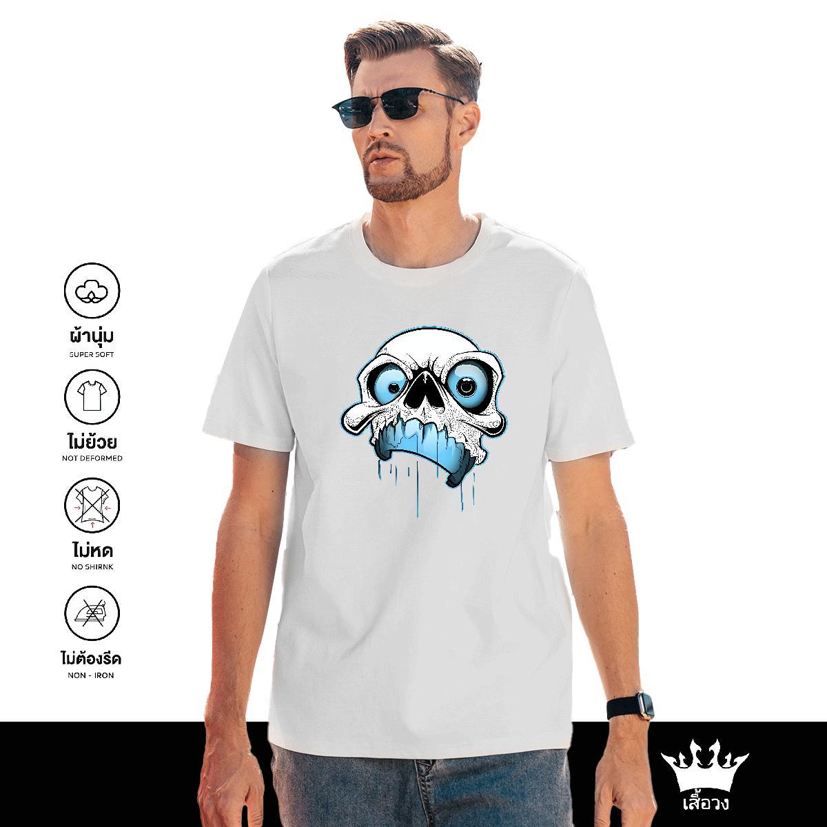 Soft Men T Shirts 230g Pure Cotton monster Casual Beach Cartoon Printing L-4XL O-Neck Short Sleeve Men Tshirts Casual New Tee Shirt