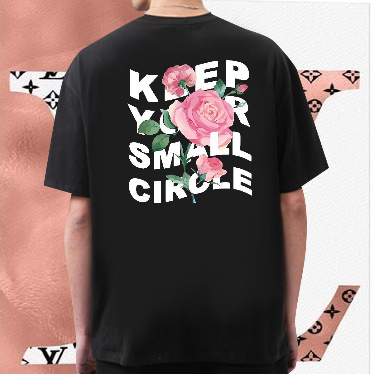 Comfortable Men T Shirts 230g 100% Cotton letter Daily Outfit Cartoon Print Breathable Crew Neck Men Tshirts Designer Fashion Tops Shirt