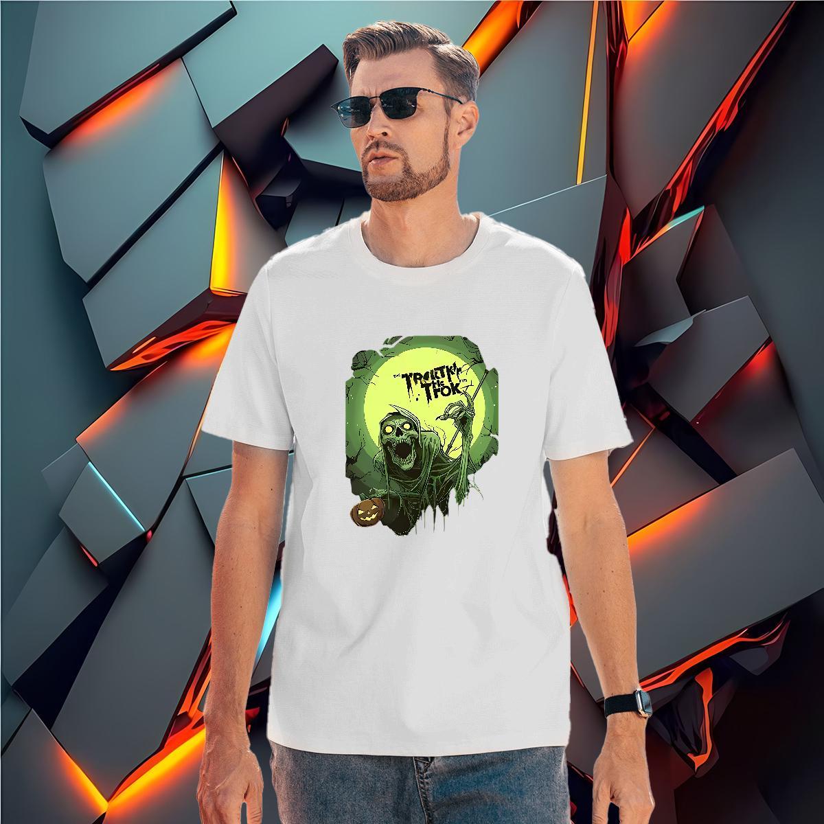 Designer T Shirt For Man 230g Pure Cotton skull Casual DIY Anime Breathable Short Sleeve Couples T Shirts Custom Clothes