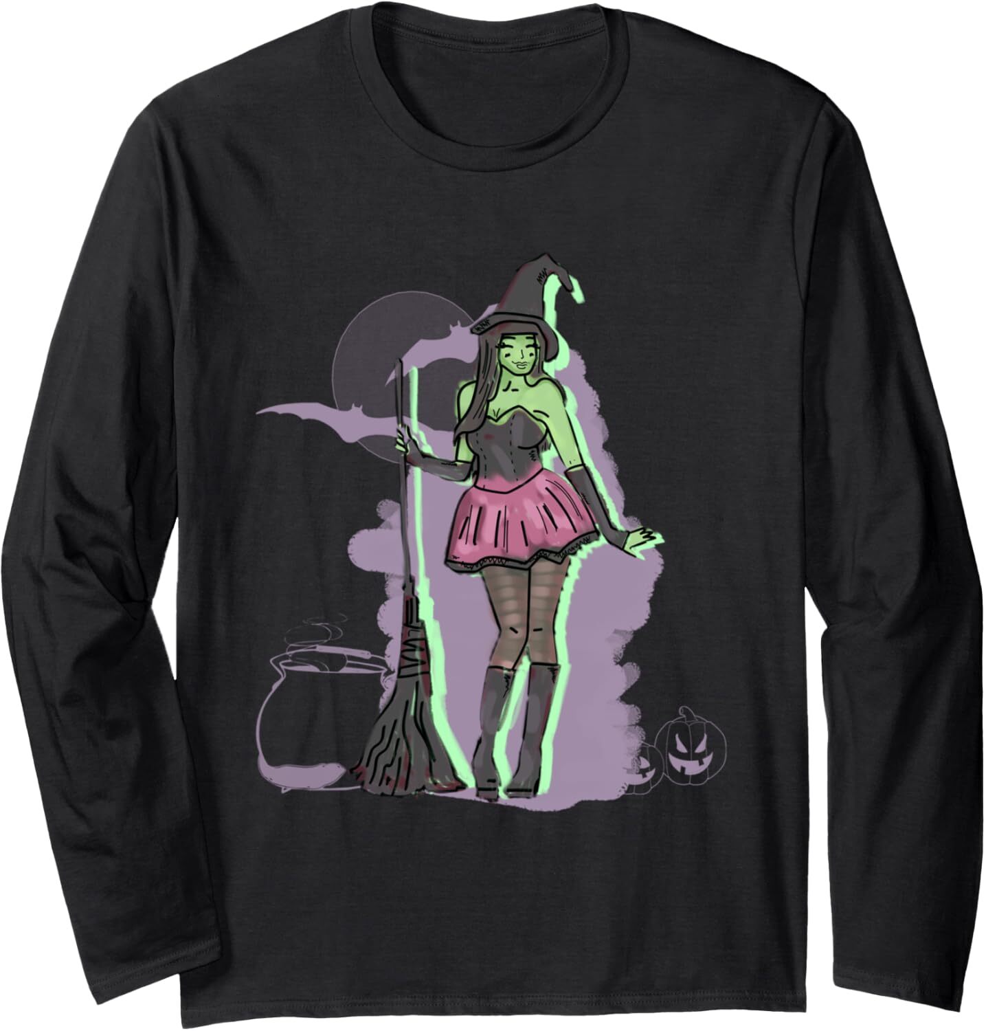 Long Sleeve Shirts for Men sweatshirt Sexy Enchantress Witch Halloween Funny Gift Long Sleeve Tee Streetwear Casual tops clothes