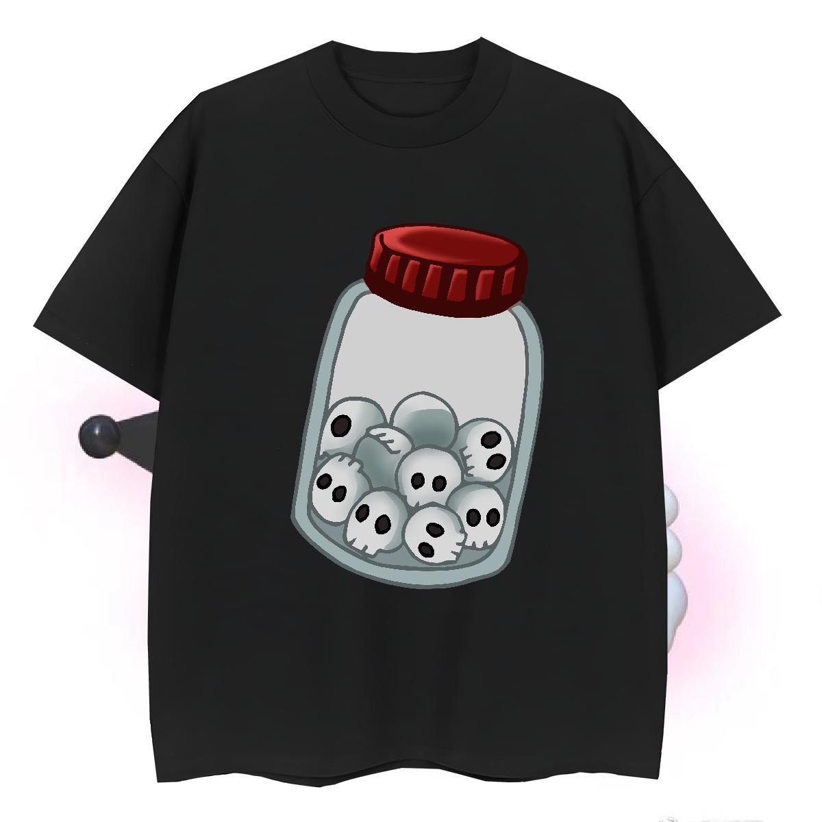 Cool T-Shirts for Men 100% Cotton 230g skull Outdoor Black Oversized Breathable Crew Neck Tshirt for Man Woman 2024 Tees