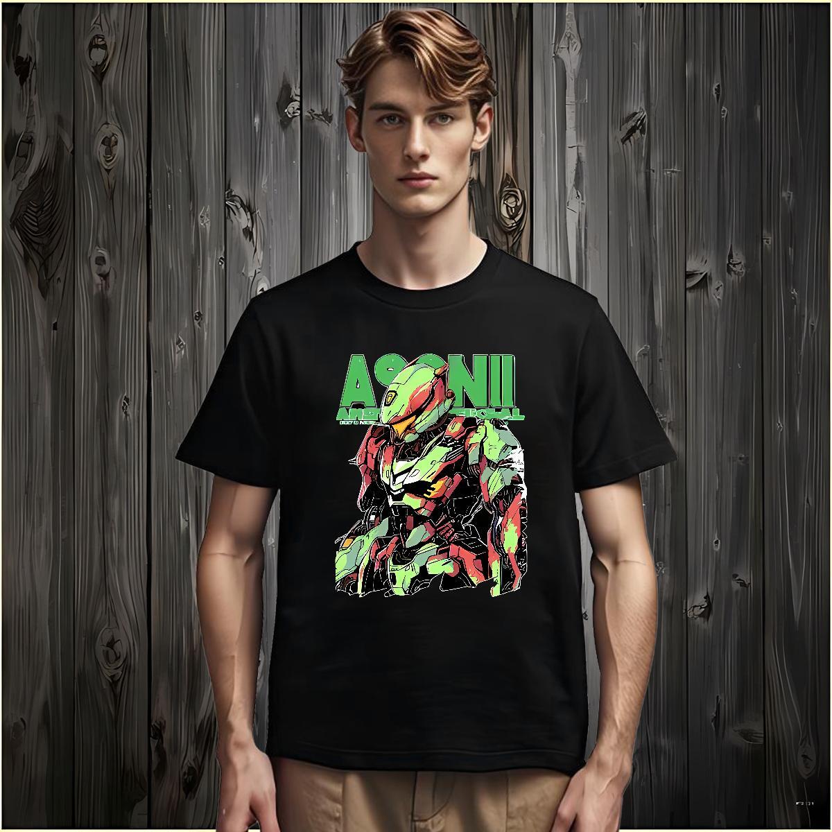 Soft T Shirt For Man 230g Cotton robot Beach DIY Breathable Crew Neck Couples T Shirts Fashion Designer Clothes