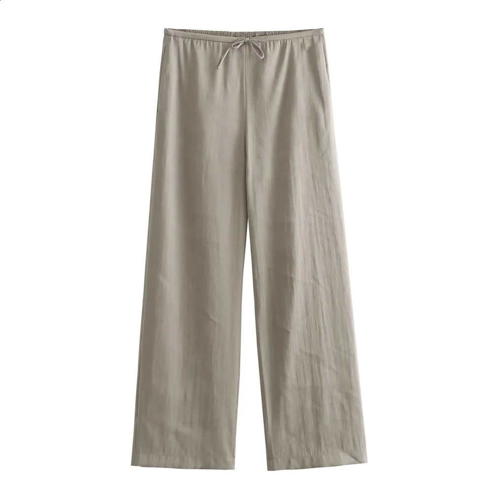 UNIZERA Autumn/Winter Product Womens Fashion Versatile Polo Neck Drop Suit Coat Wide Leg Pants Set 240826