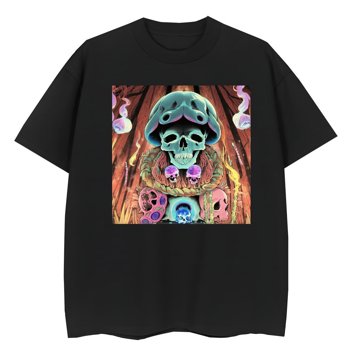 Wholesale T shirt 100% Cotton 230g skull Daily Wear Oversized 3XL 4XL Breathable Short Sleeve Men Clothes T-Shirt New Designer Tshirts