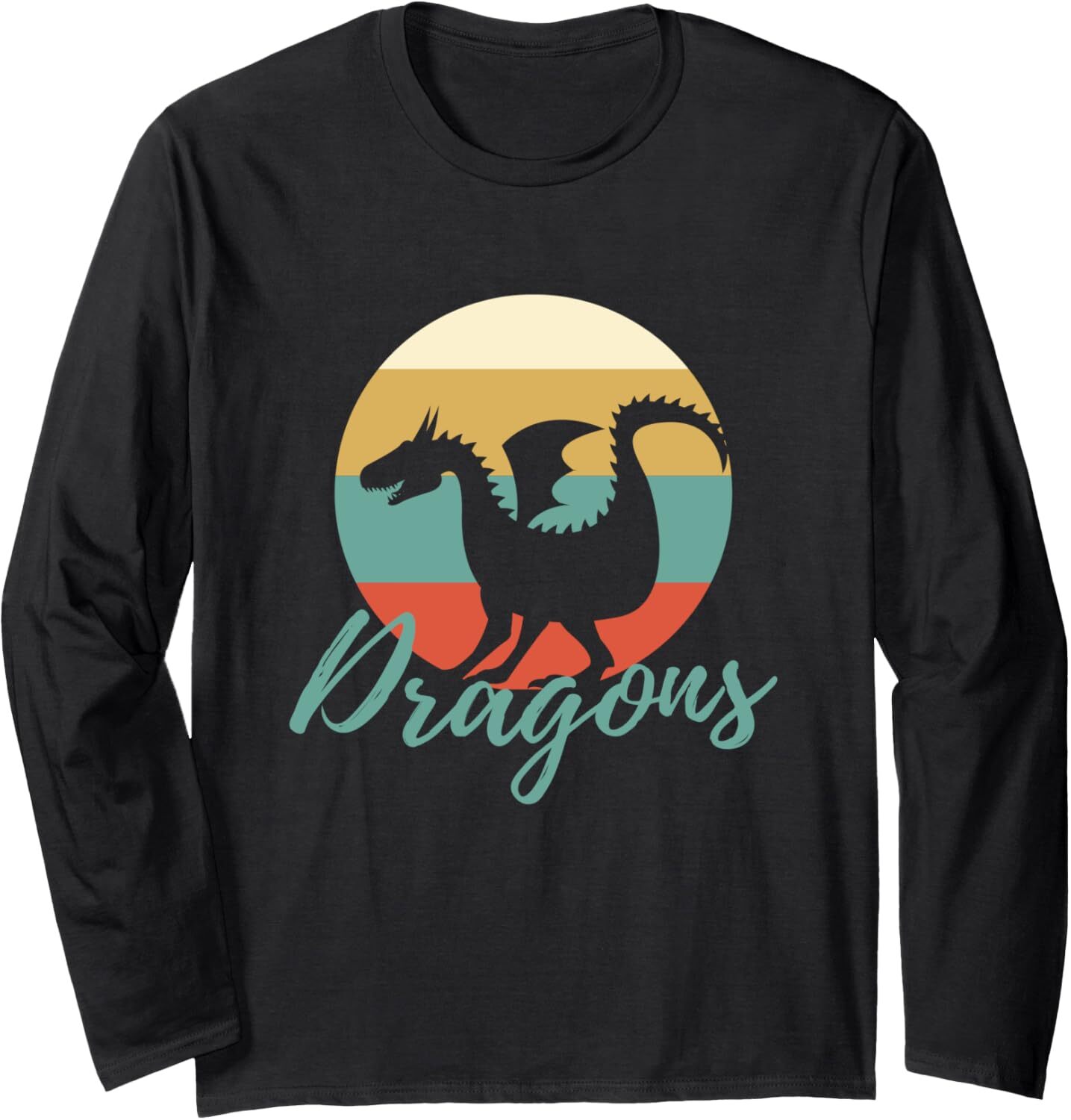Long Sleeve Shirts for Men sweatshirt Retro Vintage Fierce Dragons Mythical Funny Gift Long Sleeve Tee Streetwear Casual tops clothes