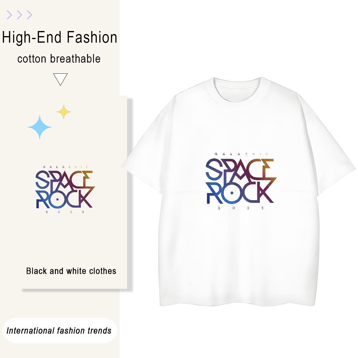 Popular Women Tees 230g Pure Cotton letter Hip Hop T-Shirts Breathable Short Sleeve Customized Tops Shirt
