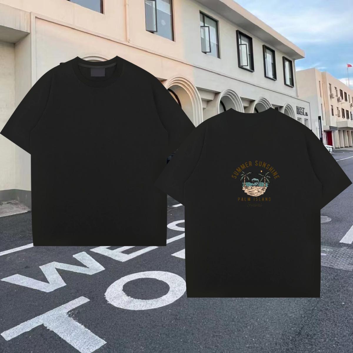 Designer Men T Shirts 230g Cotton tree Casual Daily Wear Graphic Breathable Short Sleeve Men Clothes T-Shirt 2024 DIY Tops