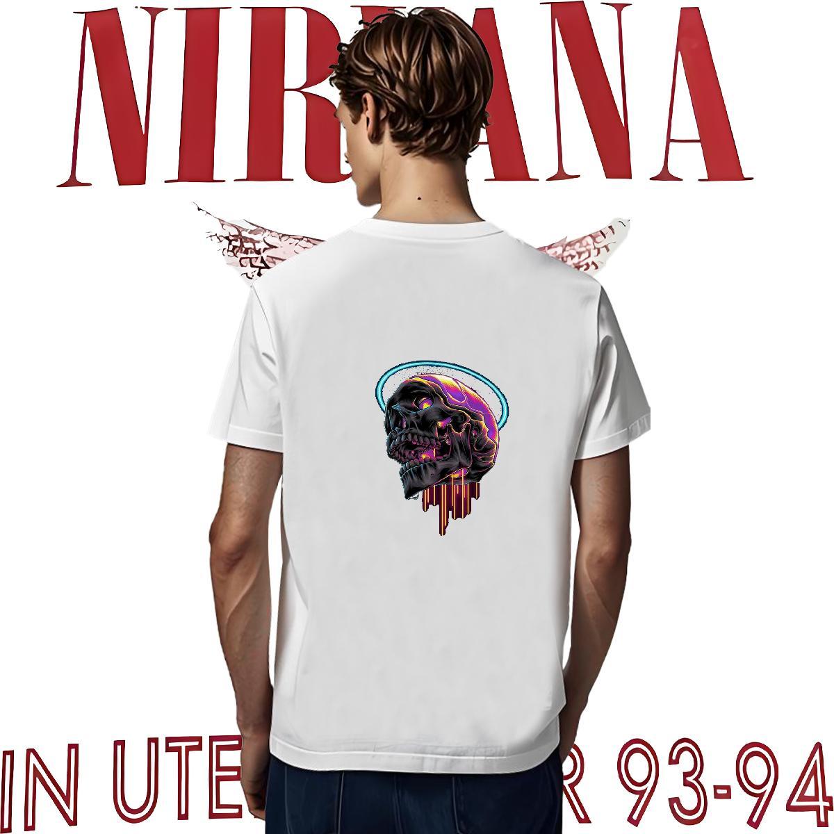 Classic T-Shirts 230g Pure Cotton skull Daily Wear Customized Print Breathable Short Sleeve Men Clothes T-Shirt DIY Top Tees