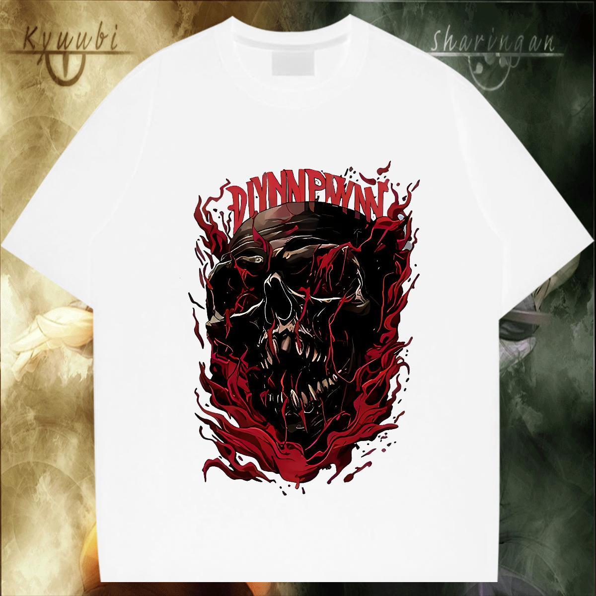 Classic T-Shirts 100% Cotton 230g skull Casual Custom Print Plus Size Round Neck Short Sleeve Men Tshirts New Designer Polos