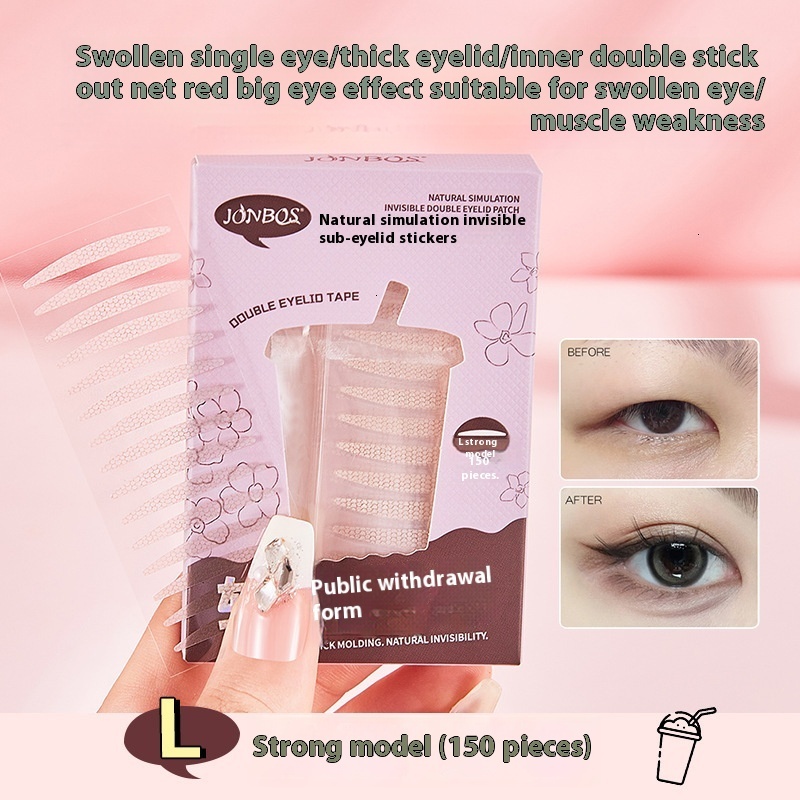Waterproof Jonbos Beauty Patches for Double Eyelids Non-Greasy & Discreet Application