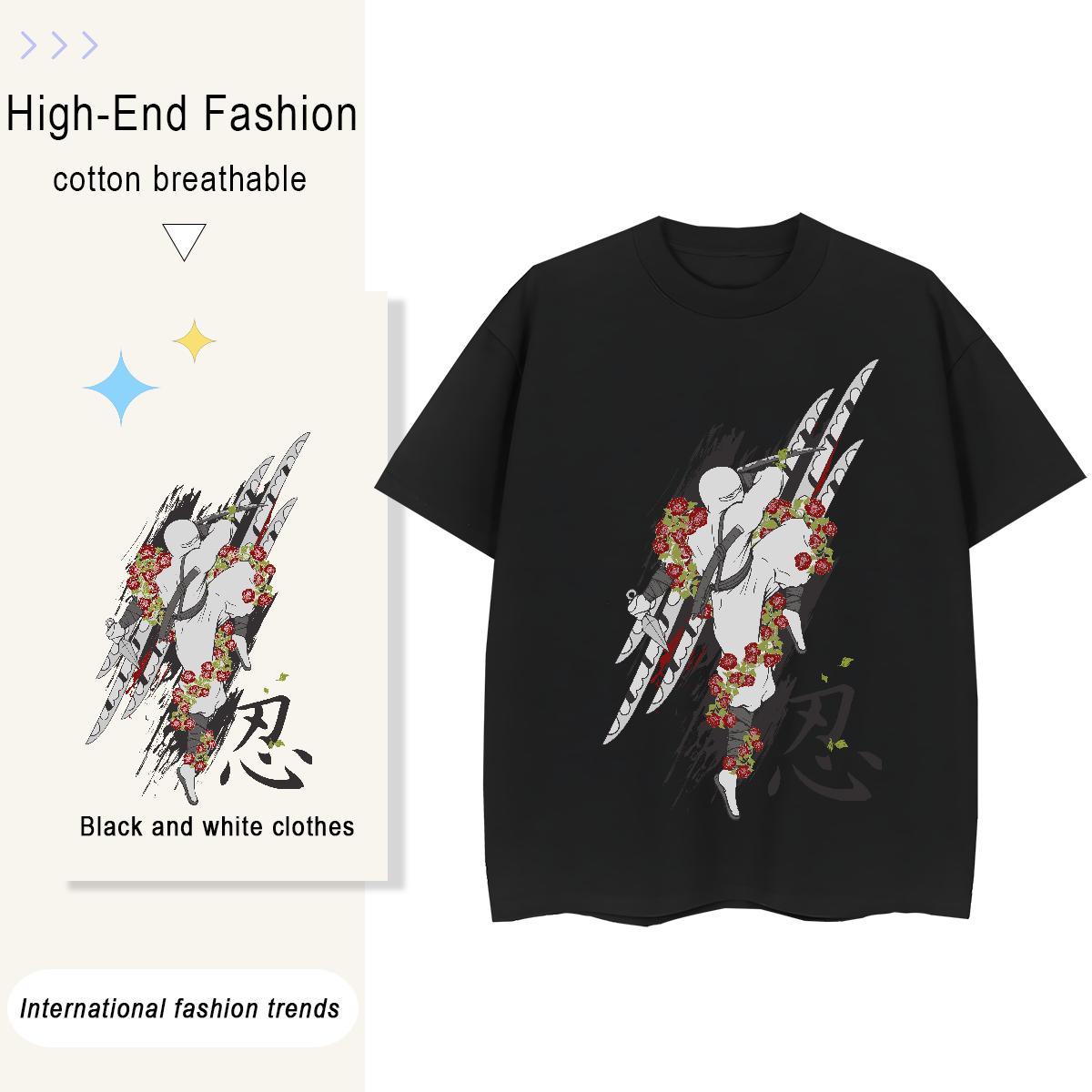 Unisex Unisex Tshirts 230g Cotton icon Sports Street Wear Women T Shirts Breathable Short Sleeve Skull Tees