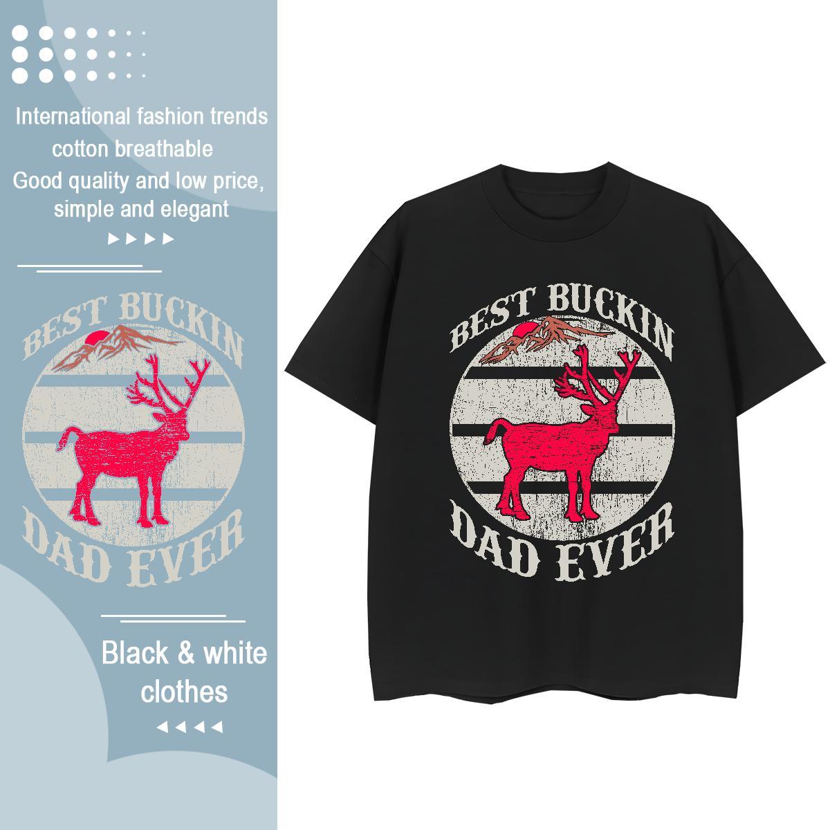 Comfortable Women Tshirts 230g Pure Cotton deer Daily Outfit T-Shirts O Neck Short Sleeves Cartoon Anime Polos