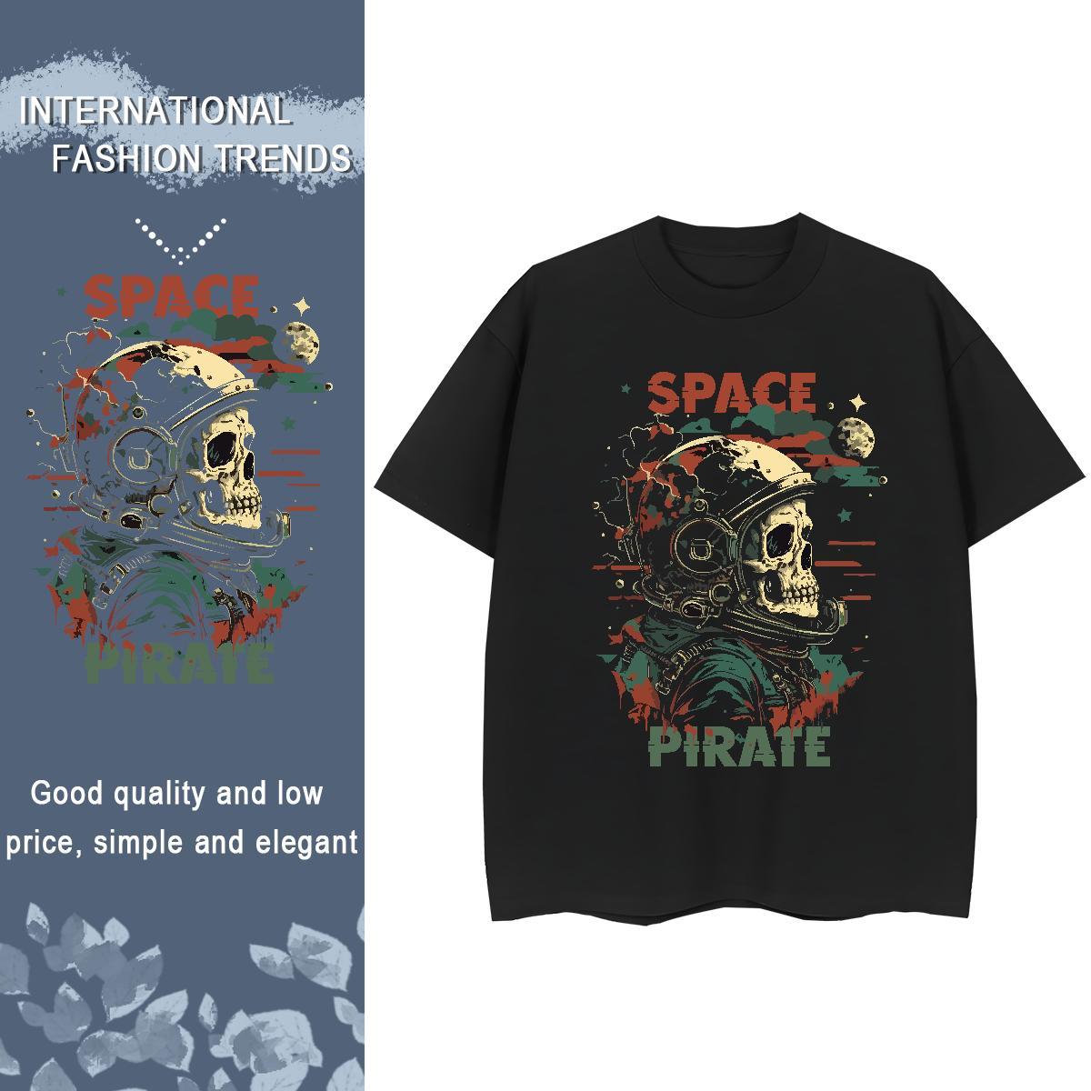 Popular Woman Tshirt 230g Cotton universe Spring Summer T Shirt For Woman Breathable Short Sleeve DIY Anime Printed Wear