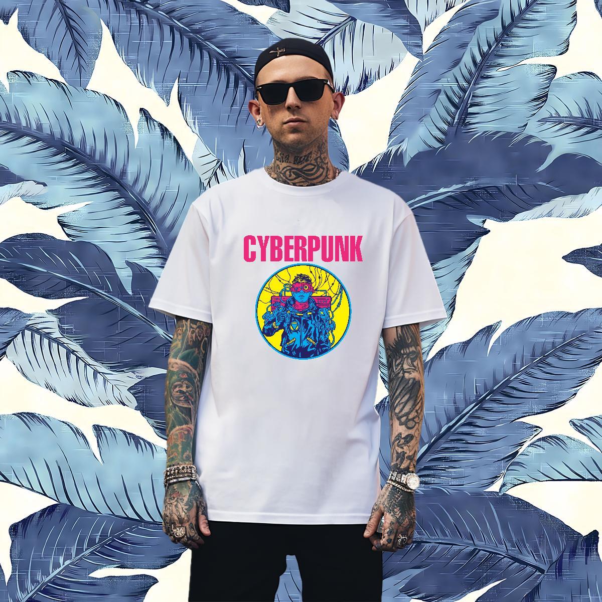 High Quality Mens T Shirts 100% Cotton 230g ET Hip Hop Street Skull O-Neck Short Sleeve Tshirt for Man Woman Classic Clothes