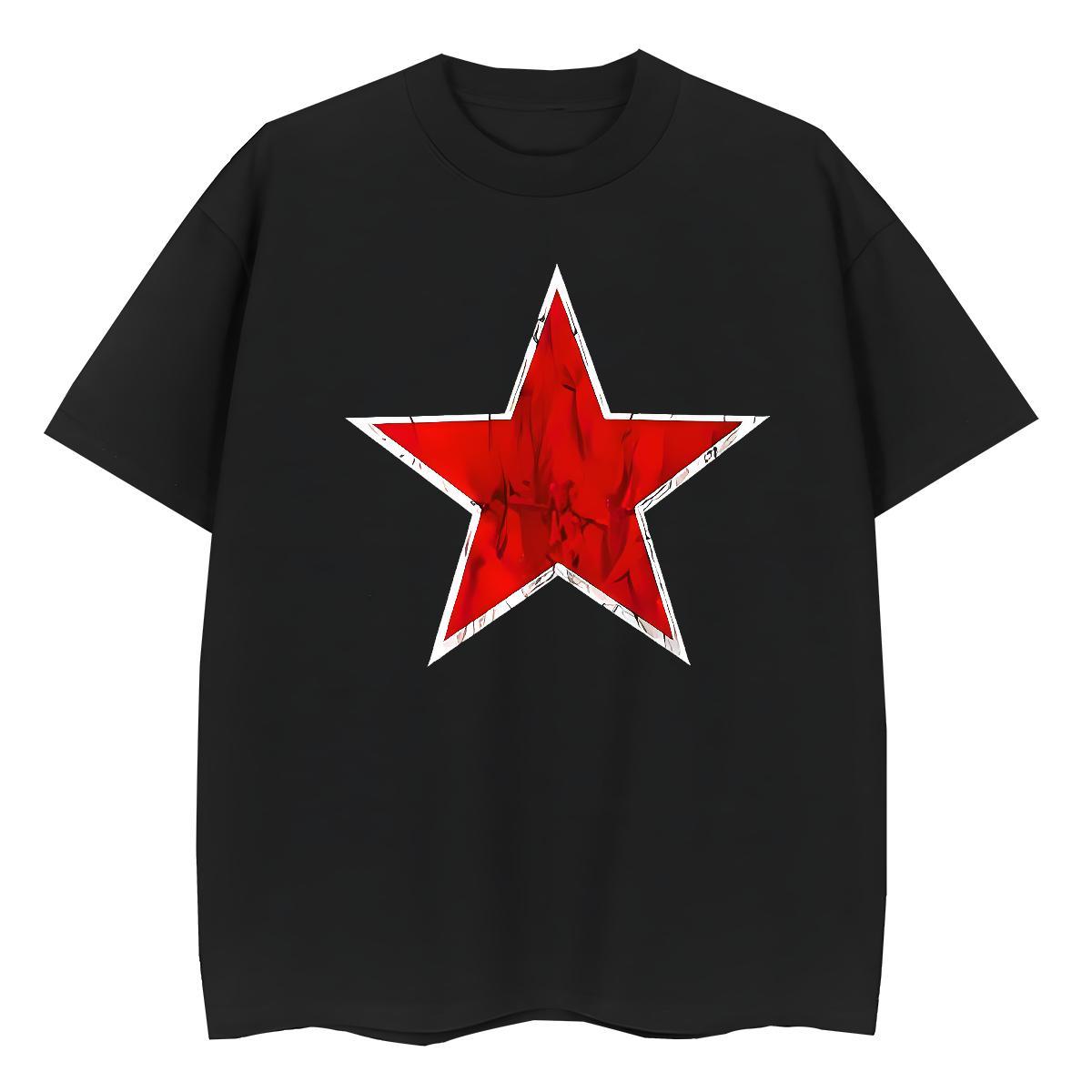 High quality Unisex Tshirts 230g Cotton star Sport T shirt Breathable Skull Tee Shirt