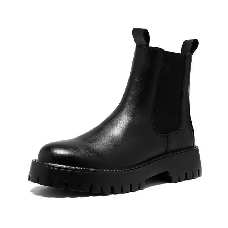 CMM Large British Chimney Chelsea Boots Mens Trendy Famous Long Boots 45 High Top Boots