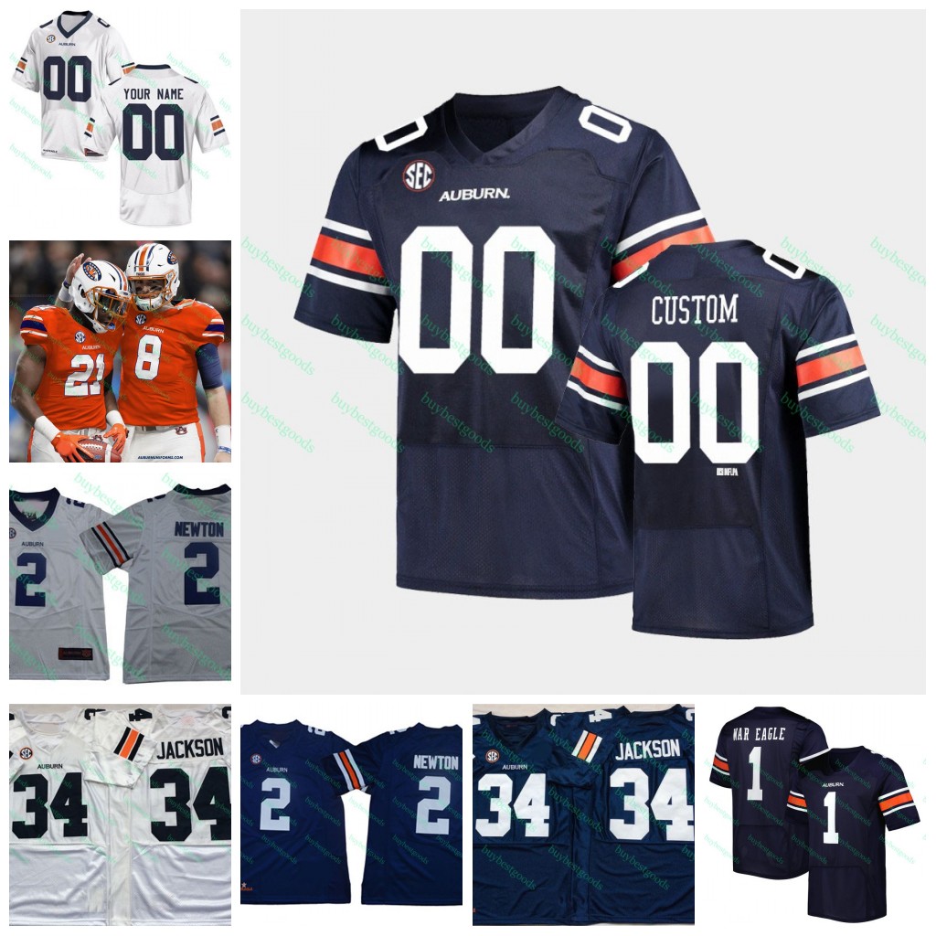 Payton Thorne Custom Auburn Football jersey Jarquez Hunter 8 Cam Coleman 83 Colby Stafford 21 Caleb Wooden 22 Damari Alston 14 Robert Lewis 52 Dillon Wade Jerseys