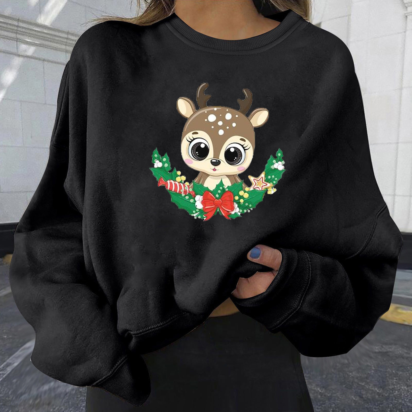 Personalized print plus size women's loose fit dongdumaoyi