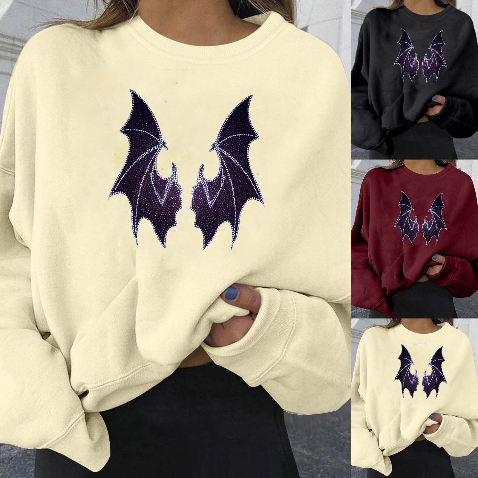 New Halloween Personalized Printed Hoodie Loose Large Size for Women dongdumaoyi