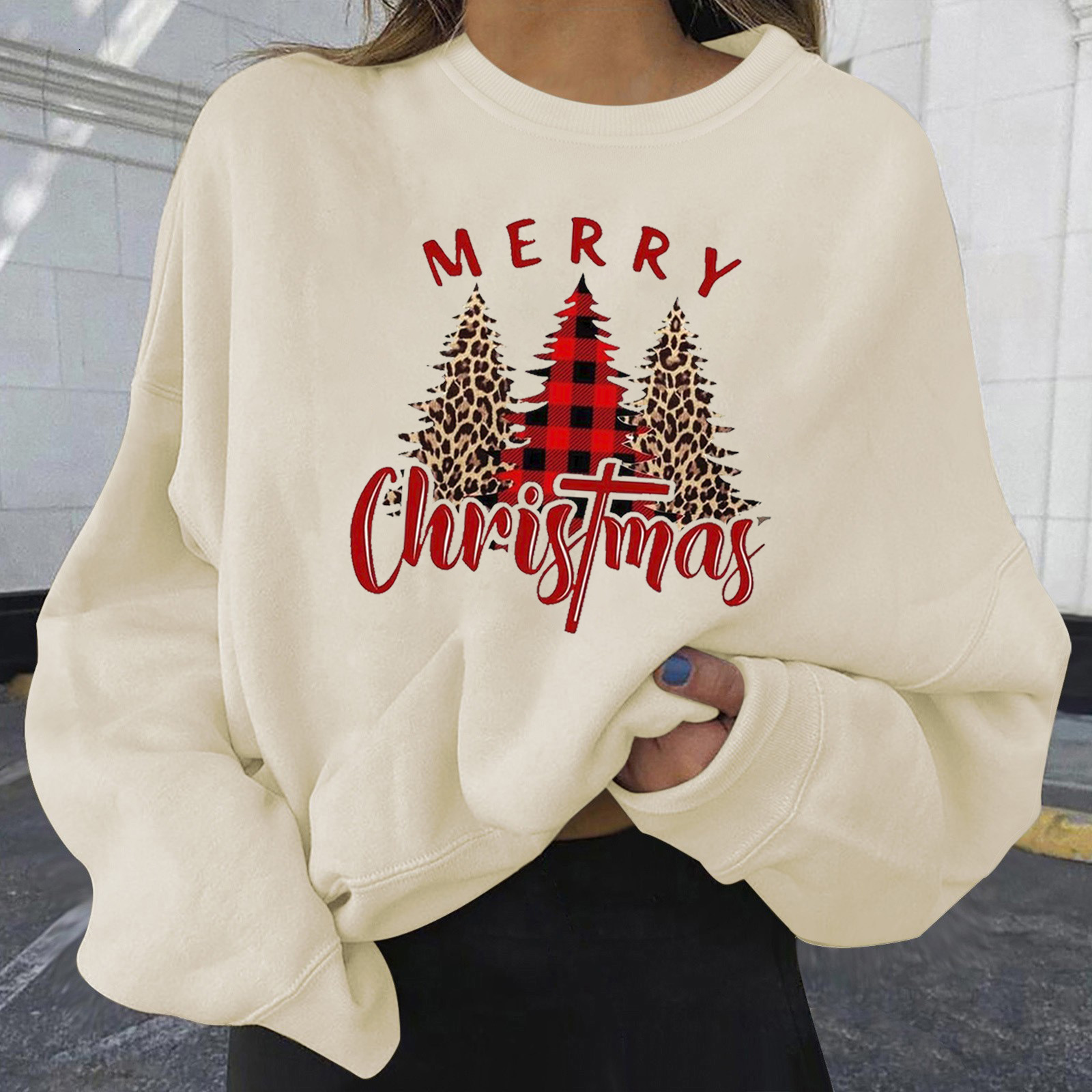 New personalized printed hoodie loose plus size for women dongdumaoyi