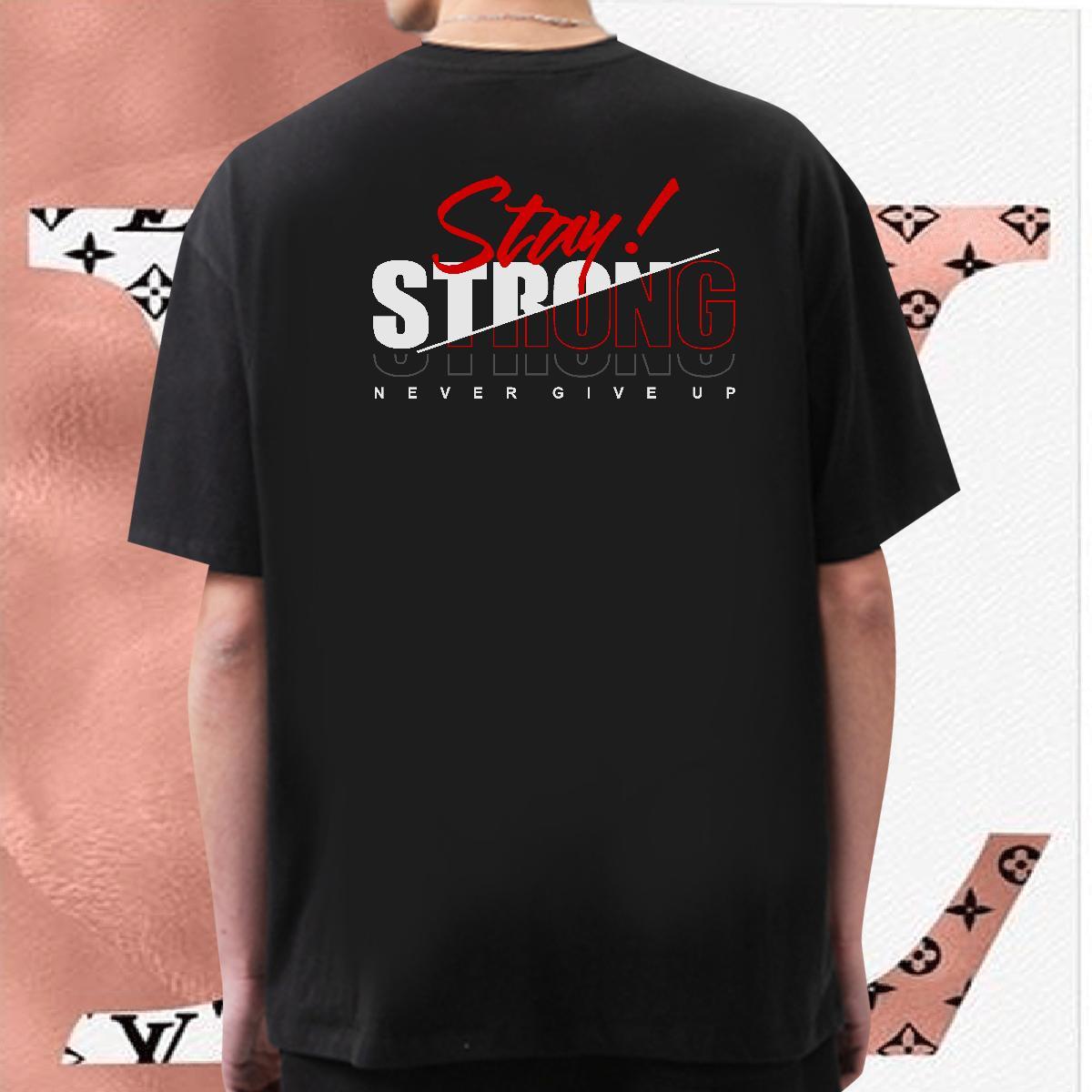 TOP Quality T-Shirts 230g Pure Cotton letter Home Outdoor Black White Round Neck Short Sleeve Men Tees 2024 New Top Tees