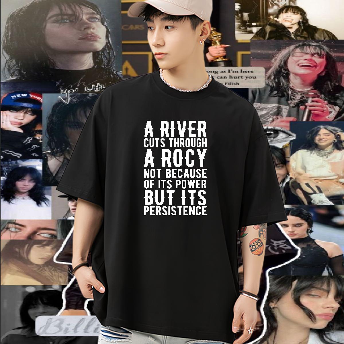 High Quality Men T Shirts 100% Cotton 230g letter Anime Printing Street Custom Anime Crew Neck Tshirts New Arrival Clothings