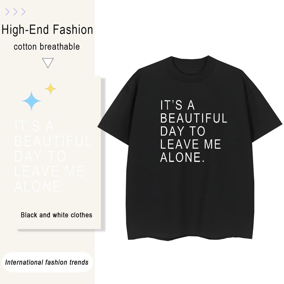 Soft Woman Tshirt 230g Pure Cotton letter Hip Hop Street Woman T Shirts Crew Neck DIY Logo Tops
