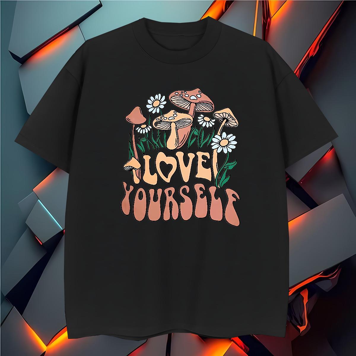 Loose Fit T shirt 230g Pure Cotton letter Street Customized Print Breathable Short Sleeve Men Tees Fashion Design Tops
