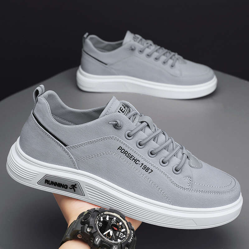 Casual Mens Shoes Canvas Summer Fashion Male Sneakers Outdoor Skateboard Platform Slip On Loafers Sports Tennis Trainers