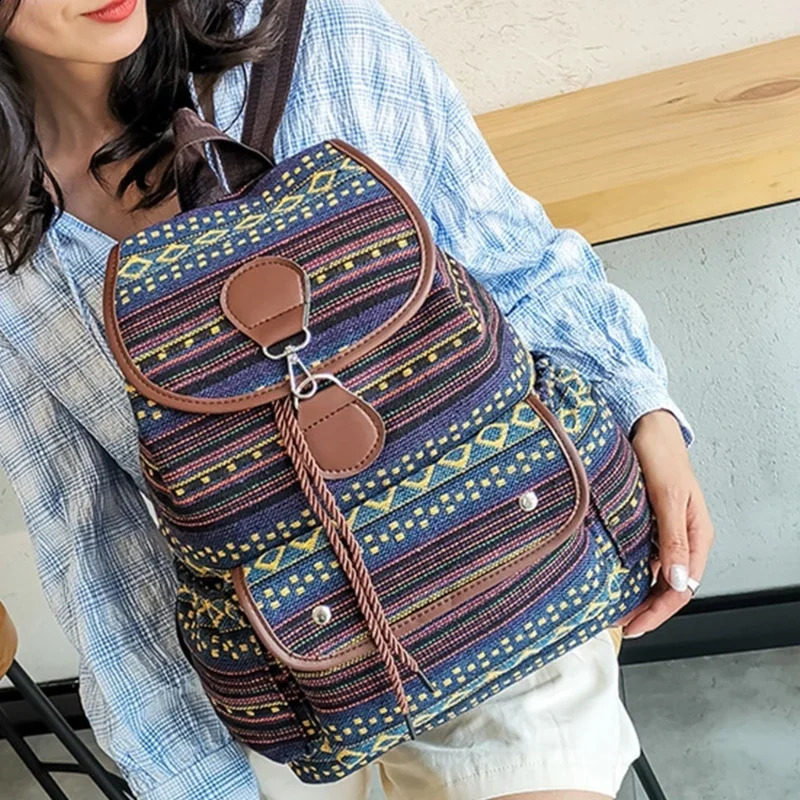 Fashion Oxford Schoolbag Large Capacity Backpack Youth Student Casual Edition Daypack Retro Bag 240912