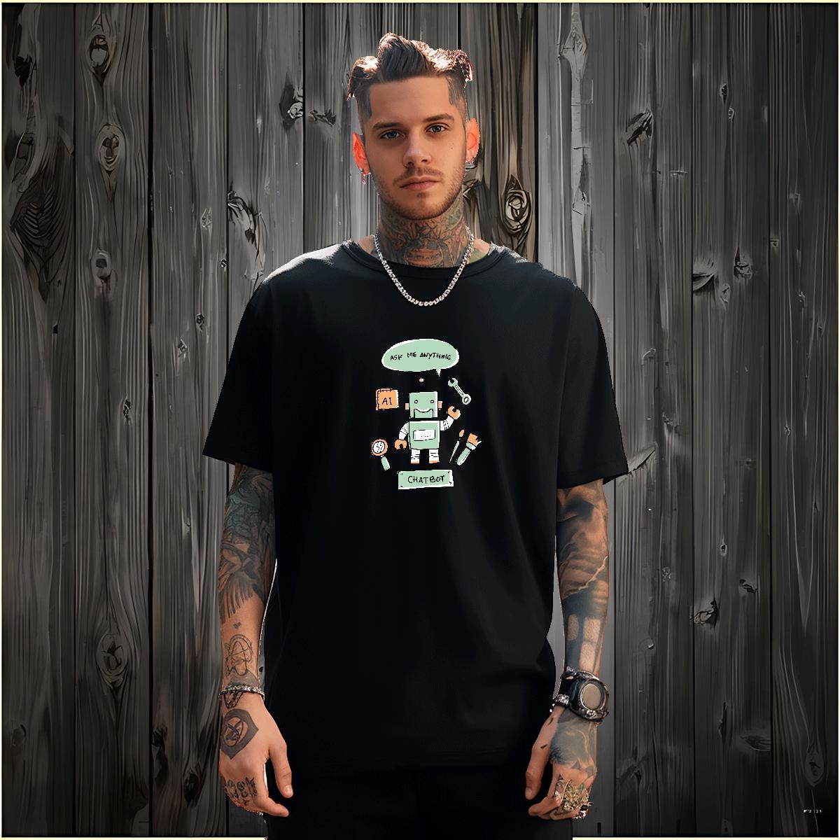 Unisex T Shirt For Man 100% Cotton 230g skull Daily Wear Customized Print Breathable Short Sleeve Men Tshirts New Designer Tops Shirt