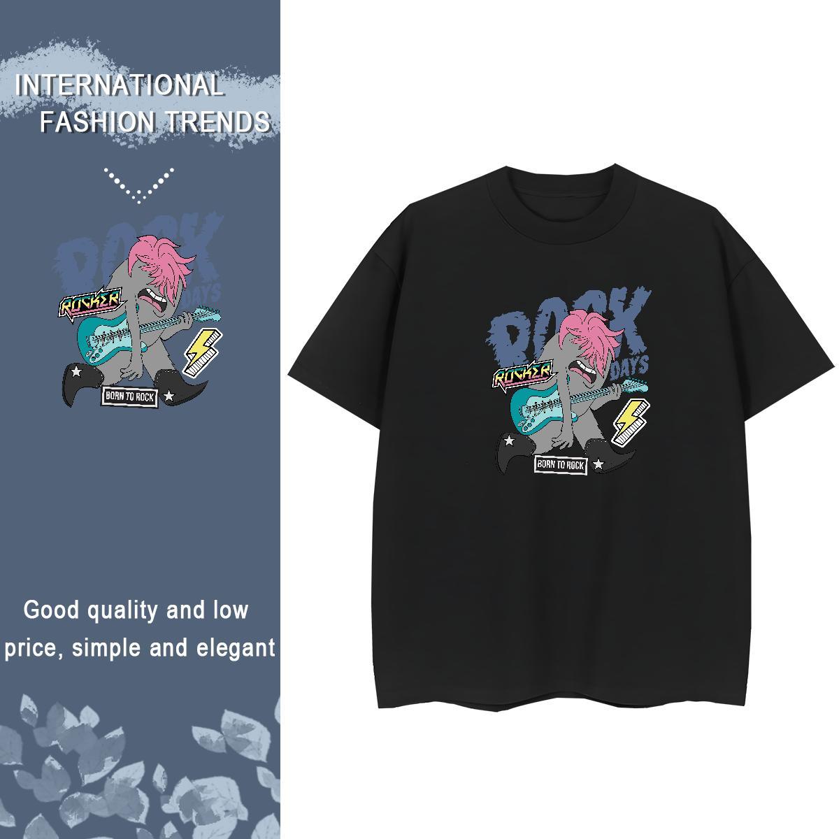 Loose Unisex Tshirts 230g Cotton role Summer Casual Womens T Shirts O-Neck Short Sleeve Custom Print Oversized Tees