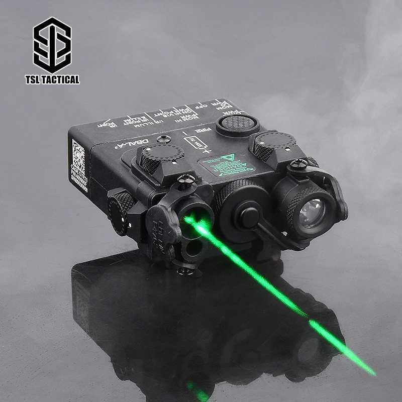 WADSN DBAL A2 Green Laser Indicator Tactical Red Dot Hunting Laser Airgun Zero Adjustment Laser PEQ 15 Fit Picatinny Rail CL240826