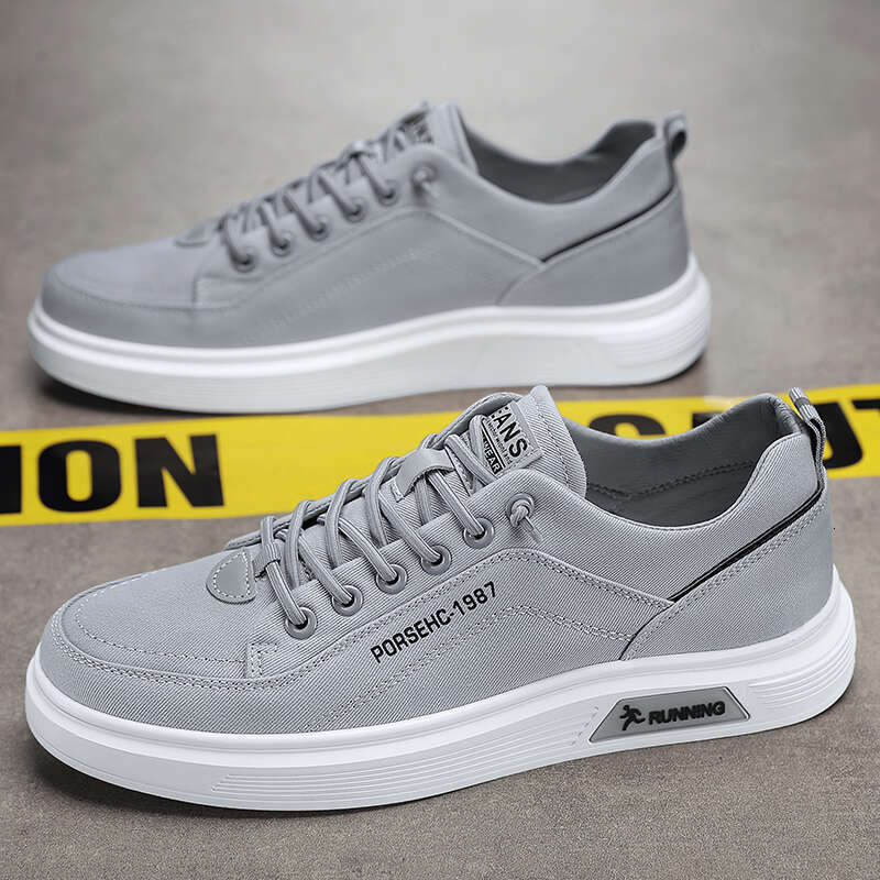 Casual Mens Shoes Canvas Summer Fashion Male Sneakers Outdoor Skateboard Platform Slip On Loafers Sports Tennis Trainers