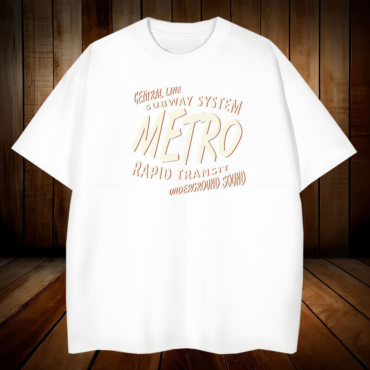 Brand T-Shirts 230g Pure Cotton letter Beach Anime Crew Neck Tshirts 2024 New Tees Shirts