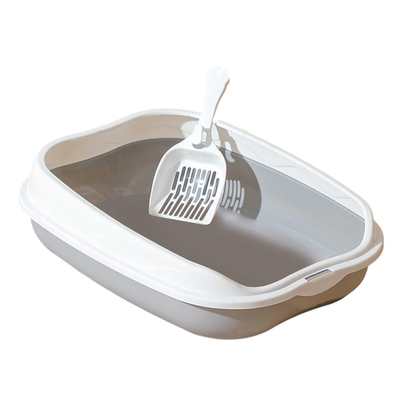 Ultra stainless steel with high wall shell XL Litter Box suitable for large and multifunctional Cat beddingX240727