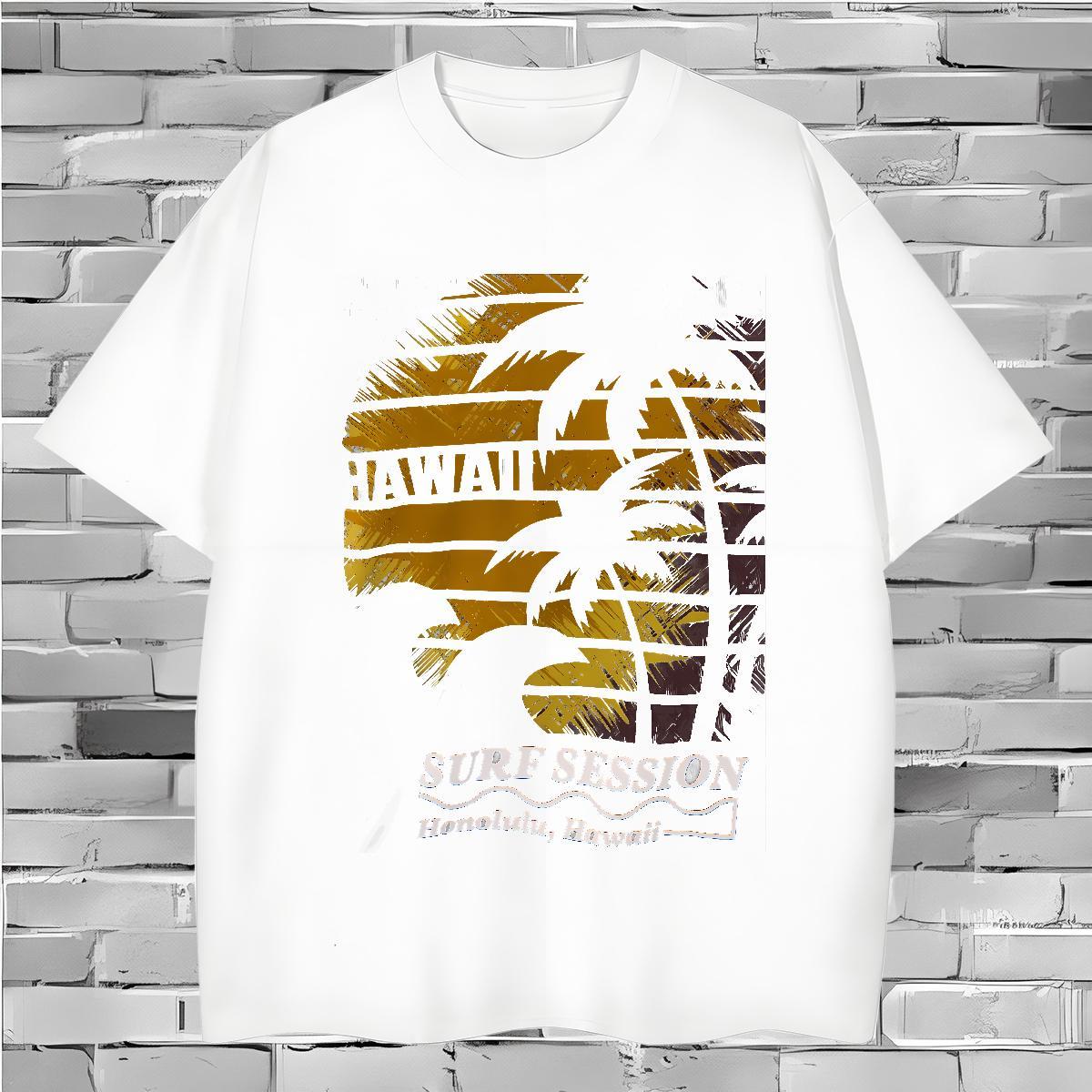 Brand Mens T Shirts 100% Cotton 230g tree Casual Daily Wear Oversized 4XL Breathable Short Sleeve Couples T Shirts DIY Top Tees