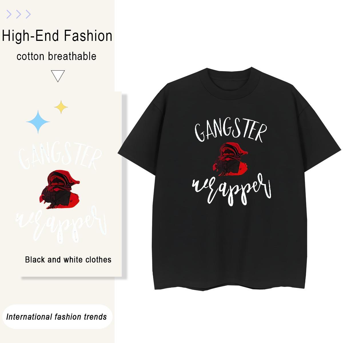 Loose T shirt 100% Cotton 230g rose Sports Casual Custom Printed Breathable Soft Tshirts Designer Fashion Tee Shirt