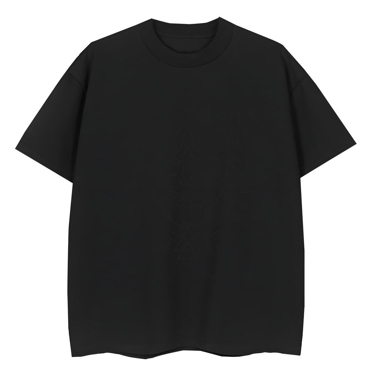 Nice Womens Tshirts 100% Cotton 230g handpainted Home Outdoor T-Shirts for Women O Neck Short Sleeves Anime Print Tees
