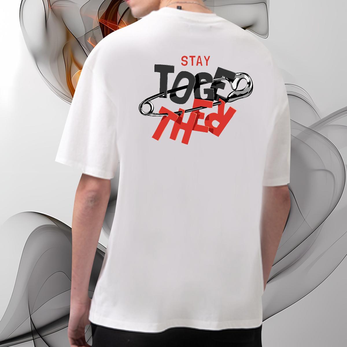 Soft T Shirt For Man 230g 100% Cotton letter Home Outdoor Oversized Short Sleeve Soft Couples T Shirts Casual New Tees