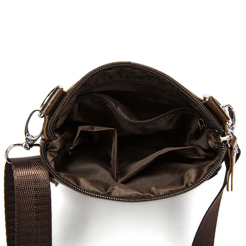 Small Messenger Crossbody Shoulder Men Bag Genuine Leather Handbag Cross Body Male For Hit Side Little Vintage Sac Bolso Bolsa 240824