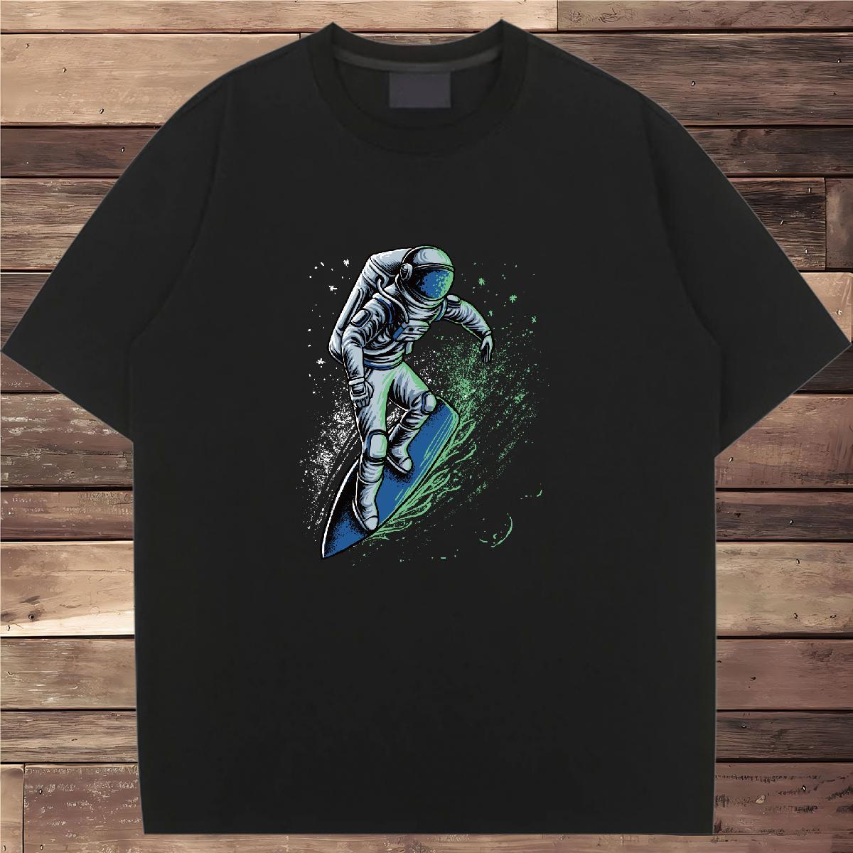 Designer Nice Couples T Shirts 100% Cotton 230g universe Sport T-Shirts Breathable Crew Neck Anime Print Tees Shirts